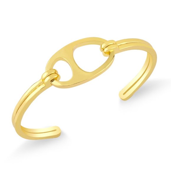 3/$35 💗Set of 3 18K Gold Plated Bracelet Bangle Adjustable Open - Picture 2 of 5